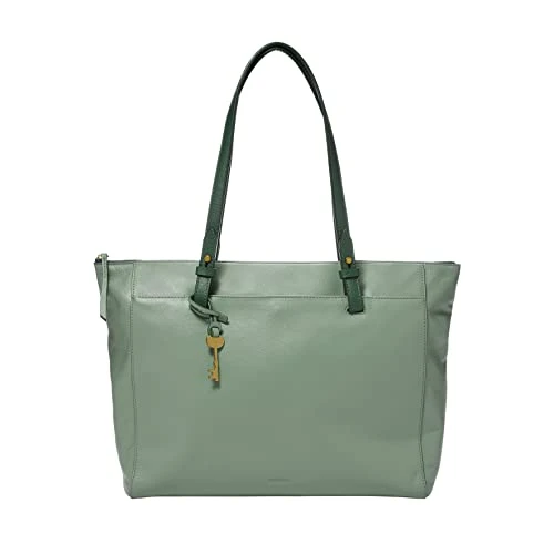 Fossil Women's Rachel Eco-Leather Tote Bag Purse Handbag, Sage (Model: ZB7507343) 1 Fossil Women's Rachel Eco-Leather Tote Bag Purse Handbag, Sage (Model: ZB7507343)