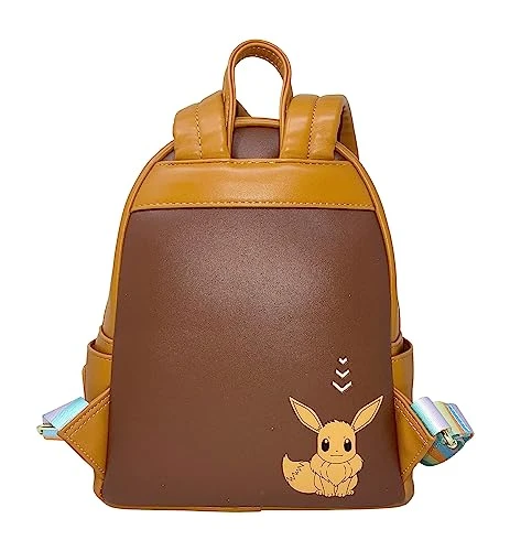 Loungefly Pokemon Eeveelutions Womens Double Strap Shoulder Bag Purse (Brown) 4 Loungefly Pokemon Eeveelutions Womens Double Strap Shoulder Bag Purse (Brown) - Image 4