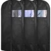 KIMBORA 43" Suit Bags For Closet Storage And Travel, Gusseted Hanging Garment Bags For Men Suit Cover With Handles For Clothes, Coats, Jackets, Shirts（3 Packs）
