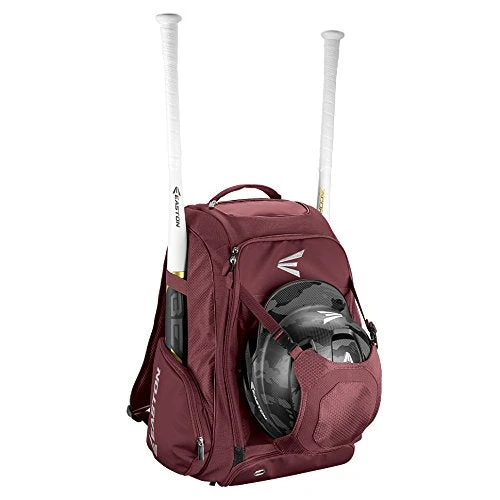 EASTON WALK-OFF IV Bat & Equipment Backpack Bag | Baseball Softball | 2020 | Maroon | 2 Bat Sleeves | Vented Shoe Pocket | External Helmet Holder | 2 Side Pockets | Valuables Pocket | Fence Hook 1 EASTON WALK-OFF IV Bat & Equipment Backpack Bag | Baseball Softball | 2020 | Maroon | 2 Bat Sleeves | Vented Shoe Pocket | External Helmet Holder | 2 Side Pockets | Valuables Pocket | Fence Hook