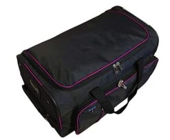 Travolution 23 Inch Garment Rack Duffel With Wheels, Black/Pink -Backpack Shop 41GPlZFRxIL