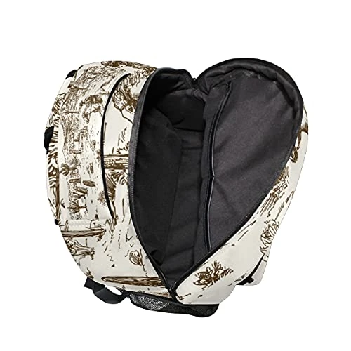 Xigua Western Desert Cowboy Backpacks Waterproof Laptop IPad Tablet Travel Backpack School Bag With Multiple Pockets 4 Xigua Western Desert Cowboy Backpacks Waterproof Laptop IPad Tablet Travel Backpack School Bag With Multiple Pockets - Image 4