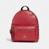 COACH MEDIUM CHARLIE BACKPACK,F30550, TRUE RED/LIGHT GOLD