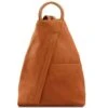 Tuscany Leather Shanghai Leather Backpack Cognac