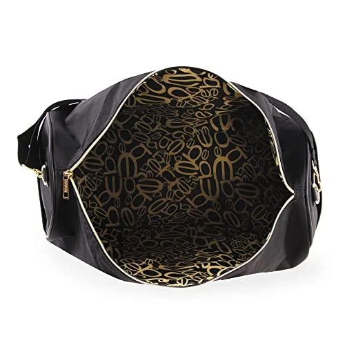 BEBE Women's Whitney Duffel Bag, Black Gold 2 BEBE Women's Whitney Duffel Bag, Black Gold - Image 2
