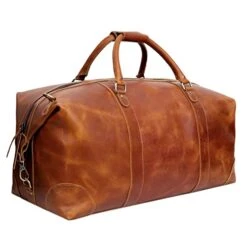 24" Leather Buffalo Travel Case Duffel Luggage Bag, Gym Travel Tote Duffel, Overnight Weekender -Backpack Shop 41P6l9kN9RL