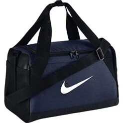 Nike Brasilia (Extra-Small) Duffel Bag NKBA5432 (Midnight Navy/Black/White)