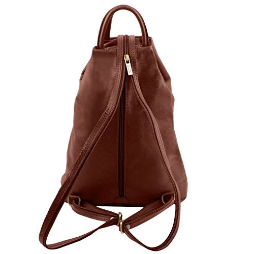 Tuscany Leather Shanghai Leather Backpack Brown 6 Tuscany Leather Shanghai Leather Backpack Brown - Image 6