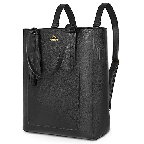 Backpack Purse For Women, 15.6 Inch Convertible Soft Vegan Leather Laptop Backpack With USB Charging Port, Waterproof Anti-theft Shoulder Tote Bag Handbag With Tassel For School Work Business Travel 1 Backpack Purse For Women, 15.6 Inch Convertible Soft Vegan Leather Laptop Backpack With USB Charging Port, Waterproof Anti-theft Shoulder Tote Bag Handbag With Tassel For School Work Business Travel