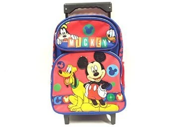 Disney New Mickey Mouse Small Toddler Rolling Backpack(2281) 1 Disney New Mickey Mouse Small Toddler Rolling Backpack(2281)