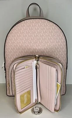 Michael Kors MICHAEL Michael Kors Jaycee Large Backpack Bundled With Large Continental Wallet/Wristlet Purse Hook -Backpack Shop 41e7sDvEeXL