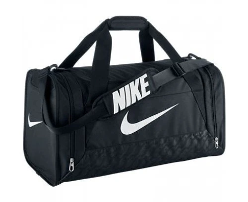 Nike Brasilia 6 Duffel Bag Black/White Size Medium 1 Nike Brasilia 6 Duffel Bag Black/White Size Medium