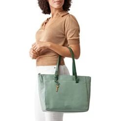 Fossil Women's Rachel Eco-Leather Tote Bag Purse Handbag, Sage (Model: ZB7507343) 8 Fossil Women's Rachel Eco-Leather Tote Bag Purse Handbag, Sage (Model: ZB7507343) -Backpack Shop 41huG t39gL