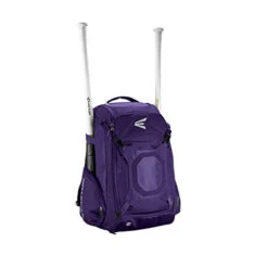 EASTON WALK-OFF IV Bat & Equipment Backpack Bag | Baseball Softball | 2020 | Purple | 2 Bat Sleeves | Vented Shoe Pocket | External Helmet Holder | 2 Side Pockets | Valuables Pocket | Fence Hook -Backpack Shop 41lCH9Q0j6L