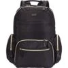 Kenneth Cole Reaction Women's Sophie Silky Nylon 15.0" Laptop & Tablet Anti-Theft RFID Backpack Laptop, Black, One Size