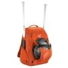 EASTON WALK-OFF IV Bat & Equipment Backpack Bag | Baseball Softball | 2020 | Orange | 2 Bat Sleeves | Vented Shoe Pocket | External Helmet Holder | 2 Side Pockets | Valuables Pocket | Fence Hook