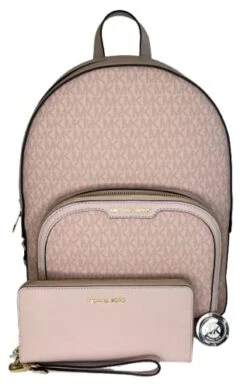 Michael Kors MICHAEL Michael Kors Jaycee Large Backpack Bundled With Large Continental Wallet/Wristlet Purse Hook