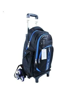 Meetbelify Kids Rolling Backpacks Luggage Six Wheels Unisex Trolley School Bags Blue -Backpack Shop 41uRN1Go1eL