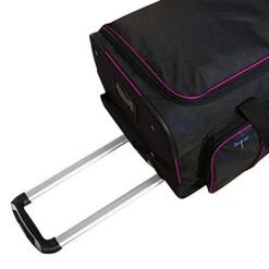 Travolution 23 Inch Garment Rack Duffel With Wheels, Black/Pink -Backpack Shop 41xgwGU8YqL
