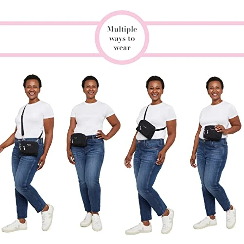 Baggallini Unisex Adult Triple Zip Bagg Cross Body Handbags, Black, One Size US 3 Baggallini Unisex Adult Triple Zip Bagg Cross Body Handbags, Black, One Size US - Image 3