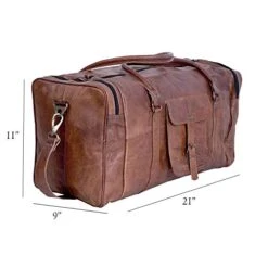 KPL 21 Inch Vintage Leather Duffel Travel Gym Sports Overnight Weekend Duffle Bags For Men And Women 13 KPL 21 Inch Vintage Leather Duffel Travel Gym Sports Overnight Weekend Duffle Bags For Men And Women -Backpack Shop 41ziCuXdN9L