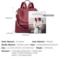 CLUCI Women Backpack Purse Fashion Leather Large Travel Bag Ladies Shoulder Bags Wine Red 12 CLUCI Women Backpack Purse Fashion Leather Large Travel Bag Ladies Shoulder Bags Wine Red -Backpack Shop 51 BPcYCRYL