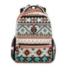 AUUXVA Ethnic Aztec Geometric Backpack Travel School Shoulder Bag For Kids Boys Girls Women Men