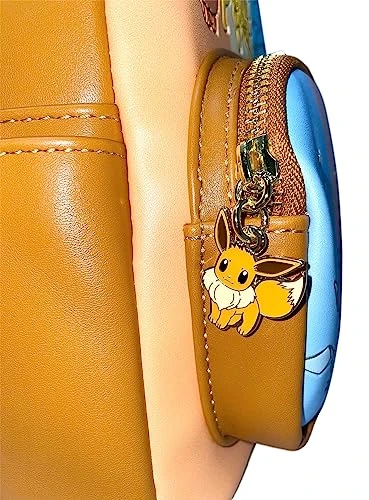 Loungefly Pokemon Eeveelutions Womens Double Strap Shoulder Bag Purse (Brown) 3 Loungefly Pokemon Eeveelutions Womens Double Strap Shoulder Bag Purse (Brown) - Image 3