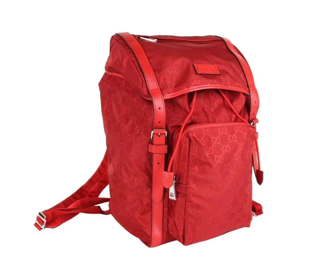 Gucci Unisex Red Nylon Backpack Travel Bag 510336 6523 7 Gucci Unisex Red Nylon Backpack Travel Bag 510336 6523 - Image 7