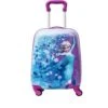 Disney Frozen Hard Side Spinner Trolley 18 Inch Luggage For Kids [Blue]
