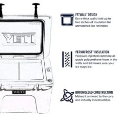 YETI Tundra 35 Cooler, White -Backpack Shop 51CcqXTU3OL