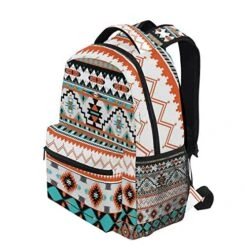 AUUXVA Ethnic Aztec Geometric Backpack Travel School Shoulder Bag For Kids Boys Girls Women Men -Backpack Shop 51GKusZZC3L