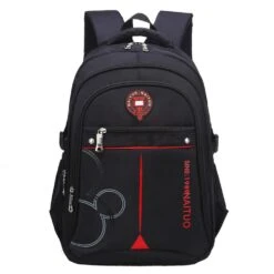 Ladyzone Camo School Backpack Lightweight Schoolbag Travel Camp Outdoor Daypack Bookbag For Your Children (Black 2)