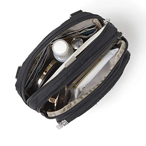 Baggallini Unisex Adult Triple Zip Bagg Cross Body Handbags, Black, One Size US 5 Baggallini Unisex Adult Triple Zip Bagg Cross Body Handbags, Black, One Size US - Image 5