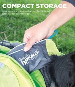 Outward Hound Port-A-Bowl Portable Dog Dish, 48 Oz -Backpack Shop 51MGwZbEF5L