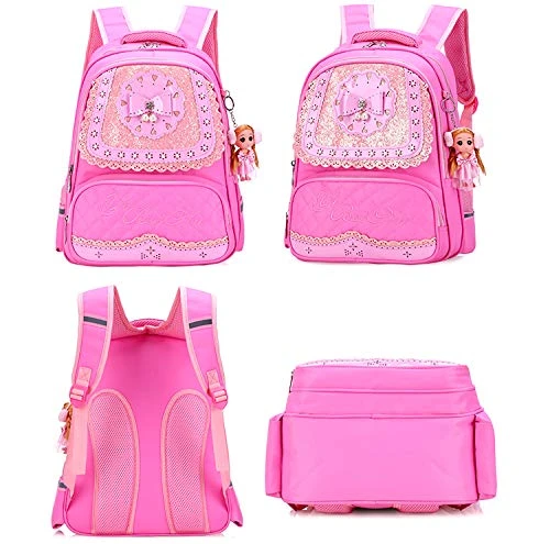 Meetbelify Big Kids School Backpack For Boys Kids Elementary School Bags Out Door Day Pack (pink Bag) 3 Meetbelify Big Kids School Backpack For Boys Kids Elementary School Bags Out Door Day Pack (pink Bag) - Image 3