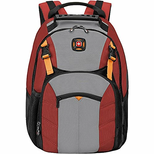 Swiss Gear Sherpa 16" Laptop Backpack Travel School Bag - Red 6 Swiss Gear Sherpa 16" Laptop Backpack Travel School Bag - Red - Image 6