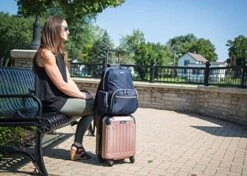 Kenneth Cole Reaction Women's Sophie Silky Nylon 15.0" Laptop & Tablet Anti-Theft RFID Backpack Laptop, Black, One Size -Backpack Shop 51Tj8ArBV0L