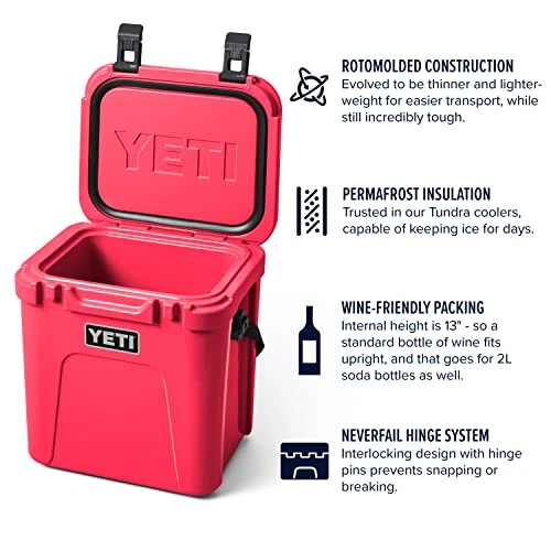 YETI Roadie 24 Cooler, Bimini Pink 7 YETI Roadie 24 Cooler, Bimini Pink - Image 7