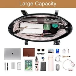 Backpack Purse For Women, 15.6 Inch Convertible Soft Vegan Leather Laptop Backpack With USB Charging Port, Waterproof Anti-theft Shoulder Tote Bag Handbag With Tassel For School Work Business Travel 12 Backpack Purse For Women, 15.6 Inch Convertible Soft Vegan Leather Laptop Backpack With USB Charging Port, Waterproof Anti-theft Shoulder Tote Bag Handbag With Tassel For School Work Business Travel -Backpack Shop 51UJ yk3M L