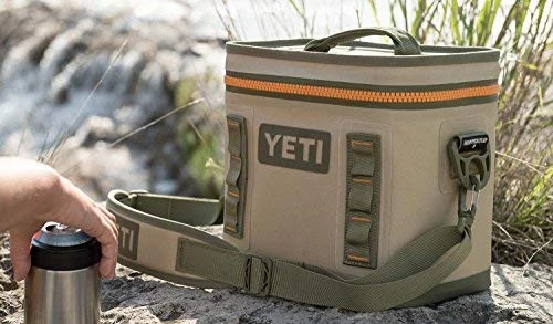 YETI Hopper Flip 8 Portable Cooler, Field Tan/Blaze Orange 2 YETI Hopper Flip 8 Portable Cooler, Field Tan/Blaze Orange - Image 2