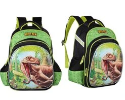Meetbelify Big Kids School Backpack For Boys Kids Elementary School Bags Out Door Day Pack (dinosaur Bag)