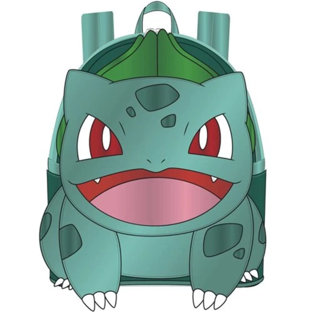 Loungefly Pokemon Metallic Bulbasaur Womens Double Strap Shoulder Bag Purse 1 Loungefly Pokemon Metallic Bulbasaur Womens Double Strap Shoulder Bag Purse