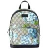Gucci Unisex Beige/Blue Bloom GG Coated Canvas Small Backpack With Box 427042 8493