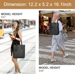 Backpack Purse For Women, 15.6 Inch Convertible Soft Vegan Leather Laptop Backpack With USB Charging Port, Waterproof Anti-theft Shoulder Tote Bag Handbag With Tassel For School Work Business Travel 11 Backpack Purse For Women, 15.6 Inch Convertible Soft Vegan Leather Laptop Backpack With USB Charging Port, Waterproof Anti-theft Shoulder Tote Bag Handbag With Tassel For School Work Business Travel -Backpack Shop 51p4wcs0fPL