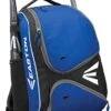 EASTON E210BP Bat & Equipment Backpack Bag | Baseball Softball | 2020 | Royal | 2 Bat Sleeves | Smart Gear Storage Shelf | Vented Shoe Pocket | Valuables Pocket | Fence Hook