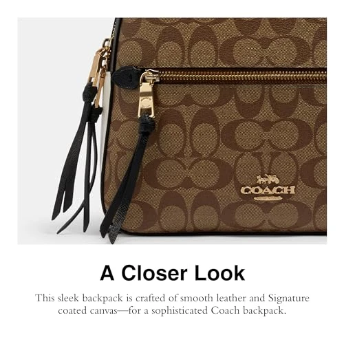 Coach Jordyn Backpack, Khaki Multi 3 Coach Jordyn Backpack, Khaki Multi - Image 3