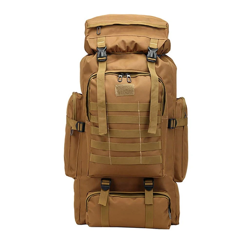 WintMing 70L Large Camping Hiking Backpack Tactical Military Molle Rucksack For Trekking Traveling Oxford Waterproof Mountaineering Pack Large Daypack For Men (Khaki) 7 WintMing 70L Large Camping Hiking Backpack Tactical Military Molle Rucksack For Trekking Traveling Oxford Waterproof Mountaineering Pack Large Daypack For Men (Khaki) - Image 7