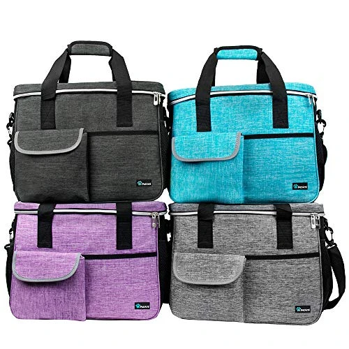 PetAmi Dog Travel Bag | Airline Approved Tote Organizer With Multi-Function Pockets, Food Container Bag And Collapsible Bowl | Perfect Weekend Pet Travel Set For Dog, Cat (Charcoal, Large) 2 PetAmi Dog Travel Bag | Airline Approved Tote Organizer With Multi-Function Pockets, Food Container Bag And Collapsible Bowl | Perfect Weekend Pet Travel Set For Dog, Cat (Charcoal, Large) - Image 2