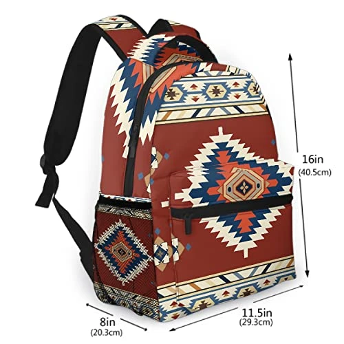 Aztec Backpack Tribal Western Backpack For Boys Girls Elementary School Navajo Bags Back To School Gift Bookbag 2nd 3rd 4th 5th 6th Grade 5 Aztec Backpack Tribal Western Backpack For Boys Girls Elementary School Navajo Bags Back To School Gift Bookbag 2nd 3rd 4th 5th 6th Grade - Image 5